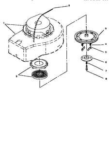 Recoil Starter Assembly Diagram and Parts List for 10301 590001-5999999 Lawn Boy Lawn Mower